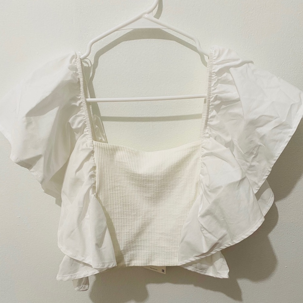 Zara white top
